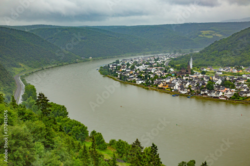 the Rhine river near Sankt Goar, Germany, photo