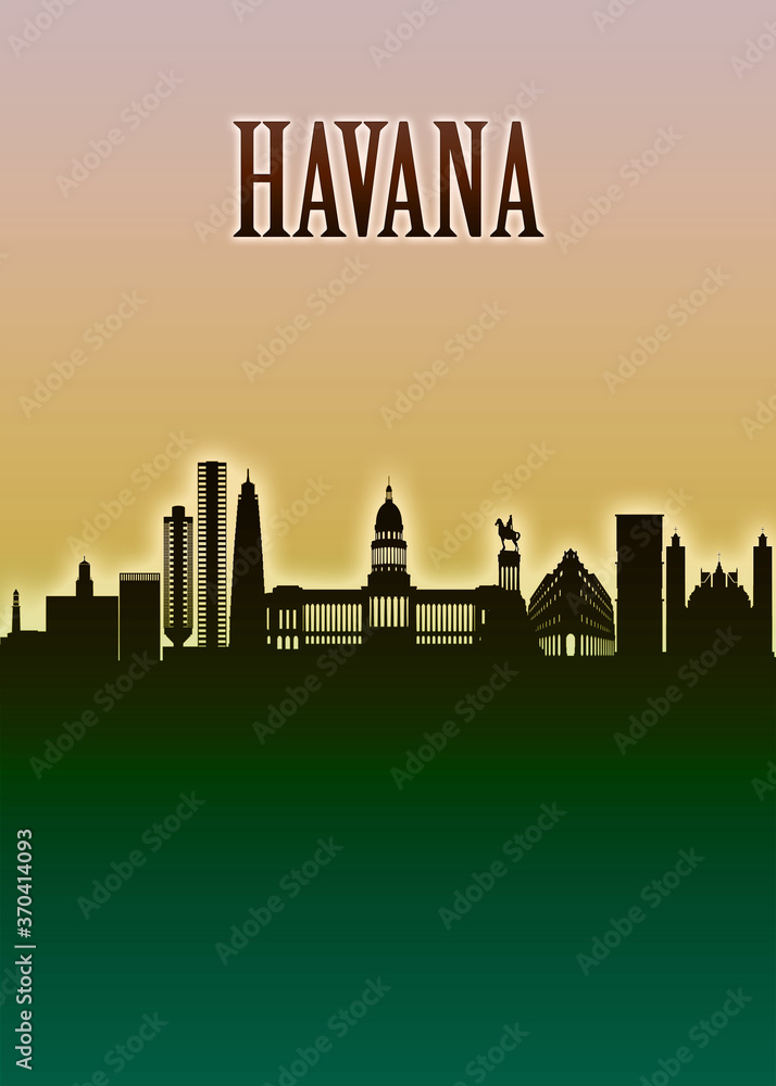 Havana Skyline Minimal