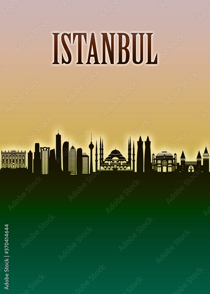 Istanbul Skyline Minimal