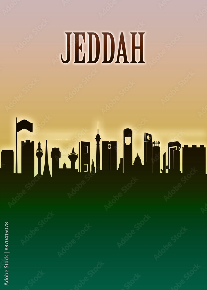 Jeddah Skyline Minimal