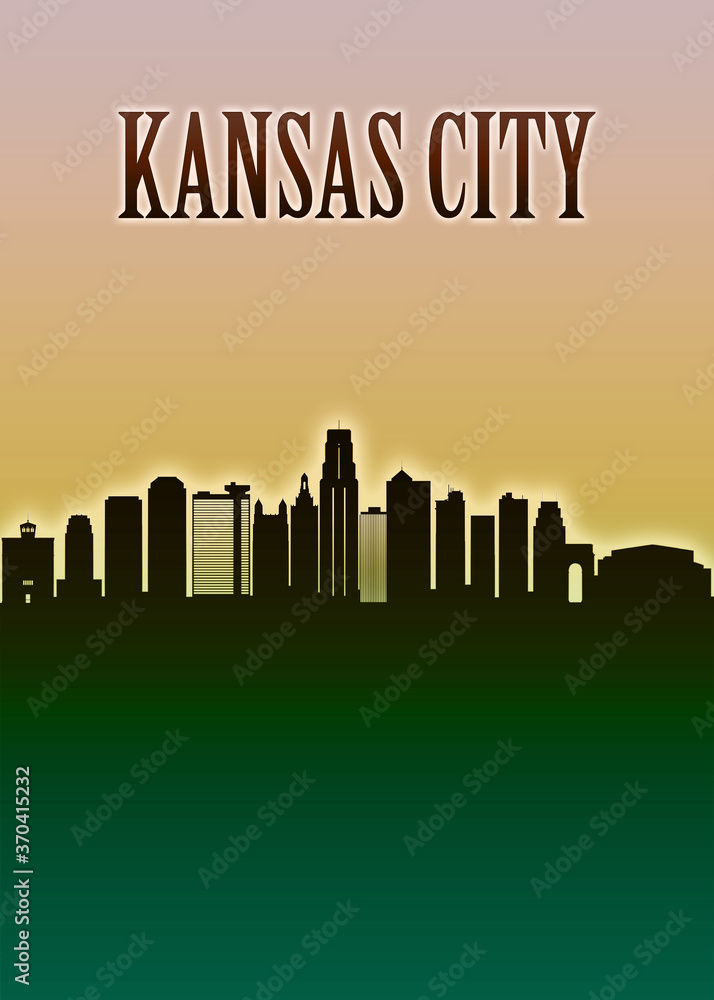 Kansas City Skyline Minimal