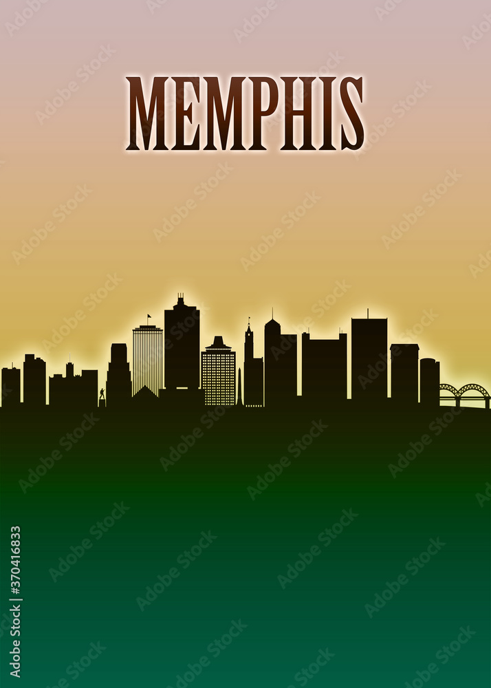 Memphis Skyline Minimal