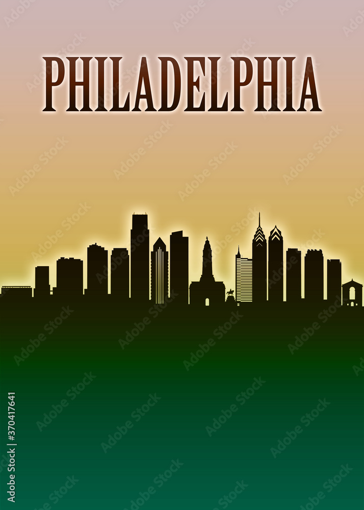 Philadelphia Skyline Minimal