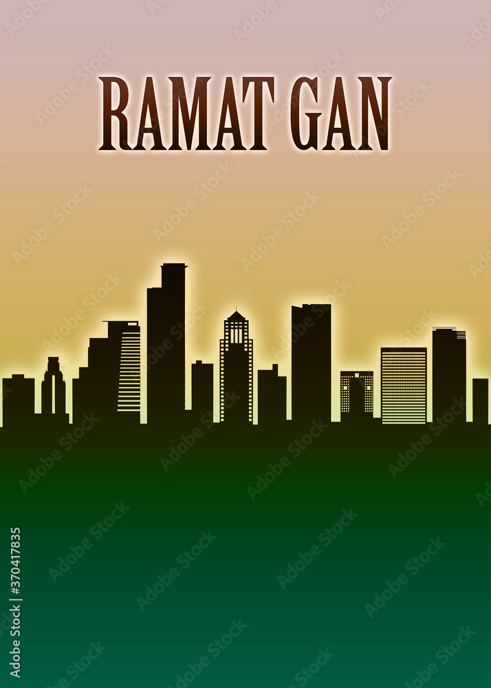 Ramat Gan Skyline Minimal
