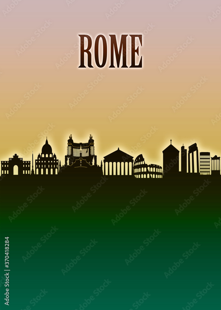 Rome Skyline Minimal