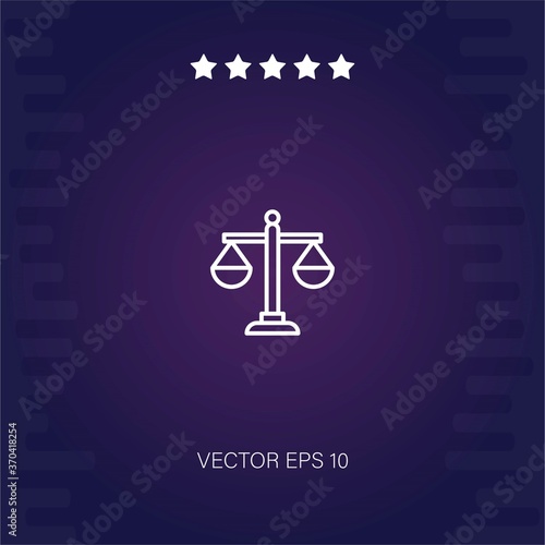scale vector icon modern illustration