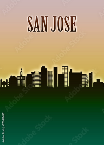 San Jose Skyline Minimal