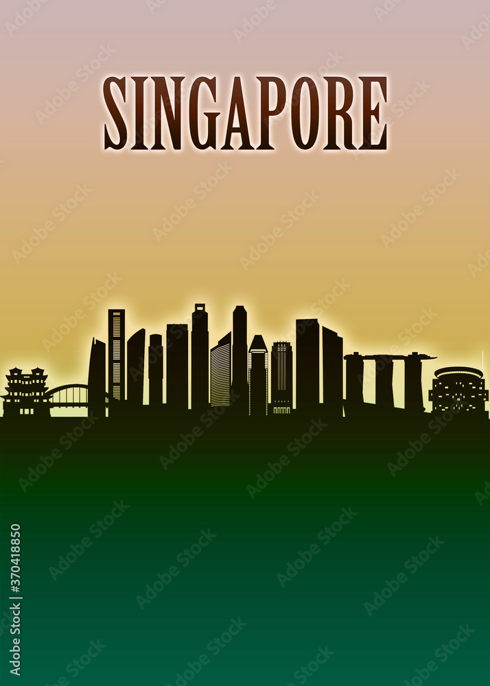 Singapore Skyline Minimal