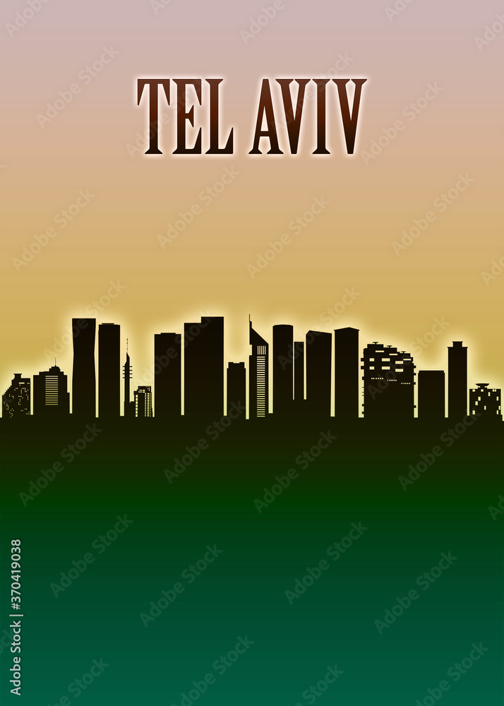 Tel Aviv Skyline Minimal