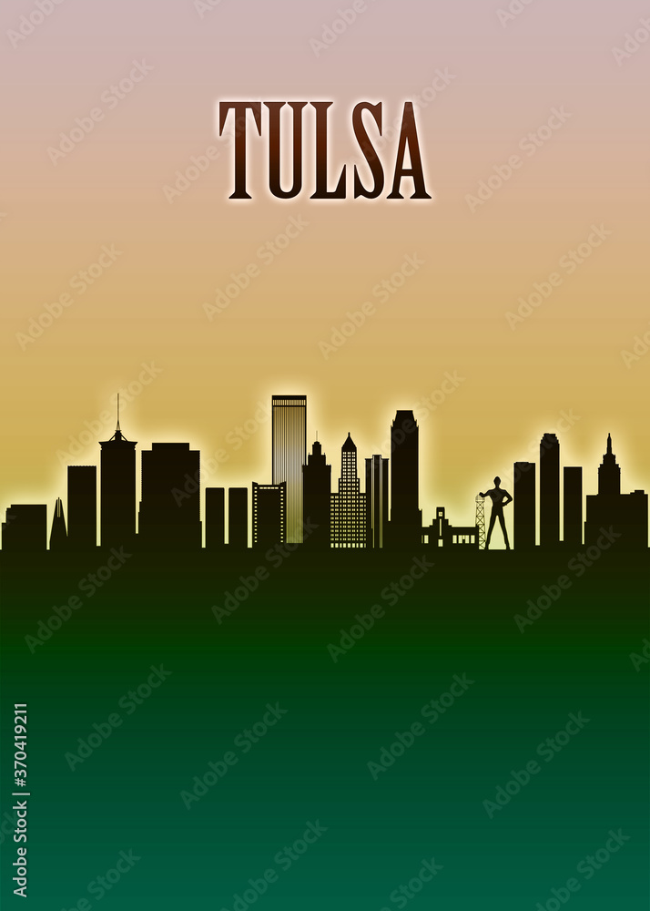 Tulsa Skyline Minimal