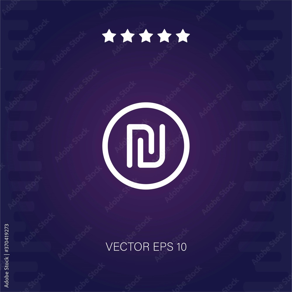 shekel vector icon modern illustration shekel vector icon modern illustration