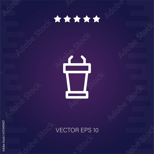 tribune vector icon modern illustration