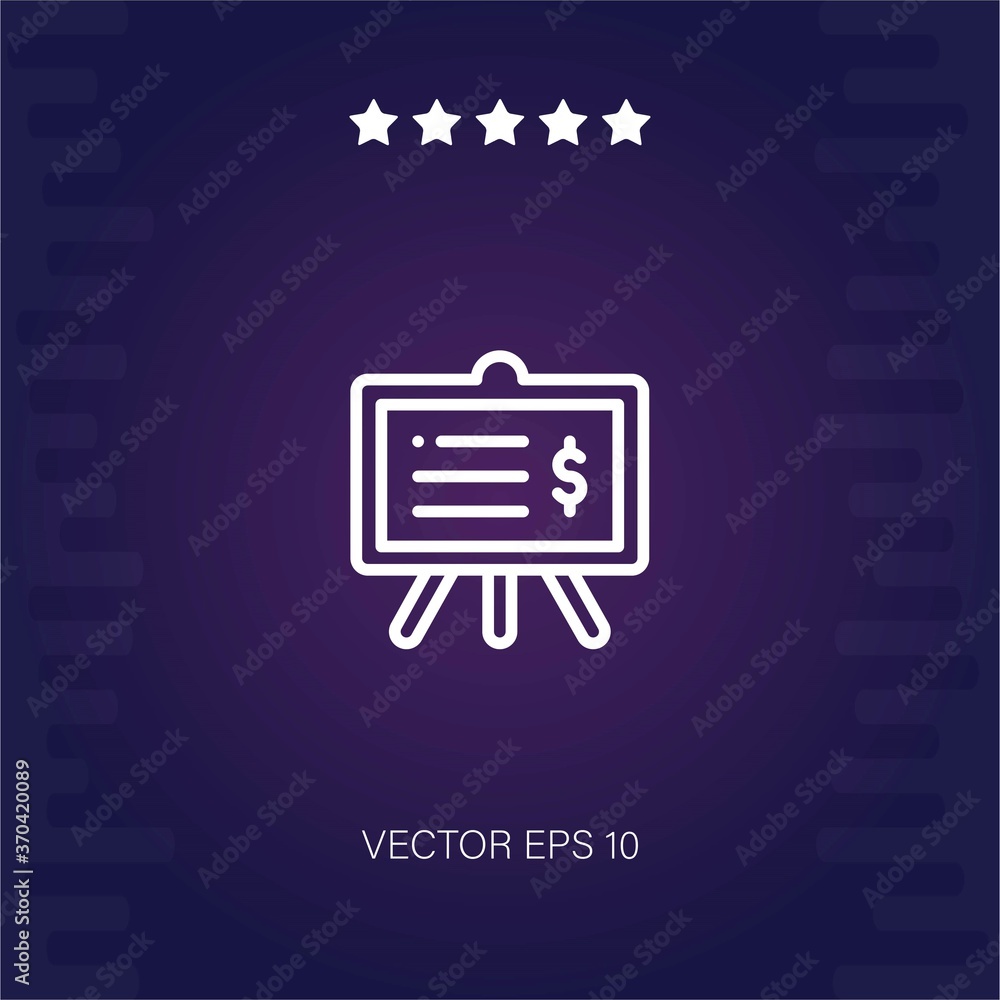 presentation vector icon modern illustration presentation vector icon modern illustration