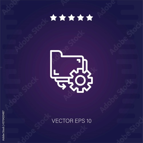 folder vector icon modern illustration