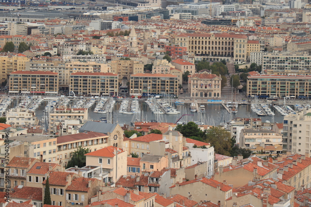 Marseille aerial view
