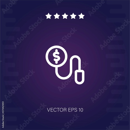 pay per click vector icon modern illustration