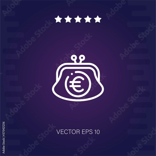 purse vector icon modern illustration
