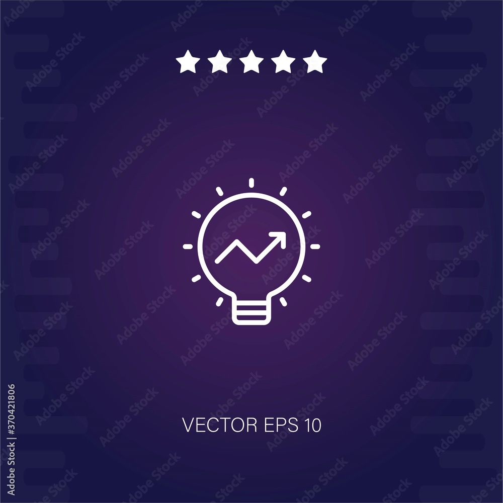 light bulb vector icon modern illustration light bulb vector icon modern illustration