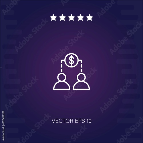 peer to peer vector icon modern illustration
