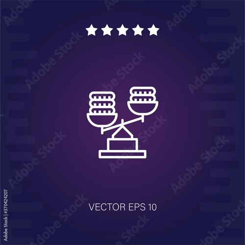 scale vector icon modern illustration