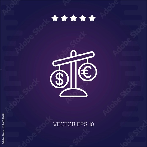 scales vector icon modern illustration