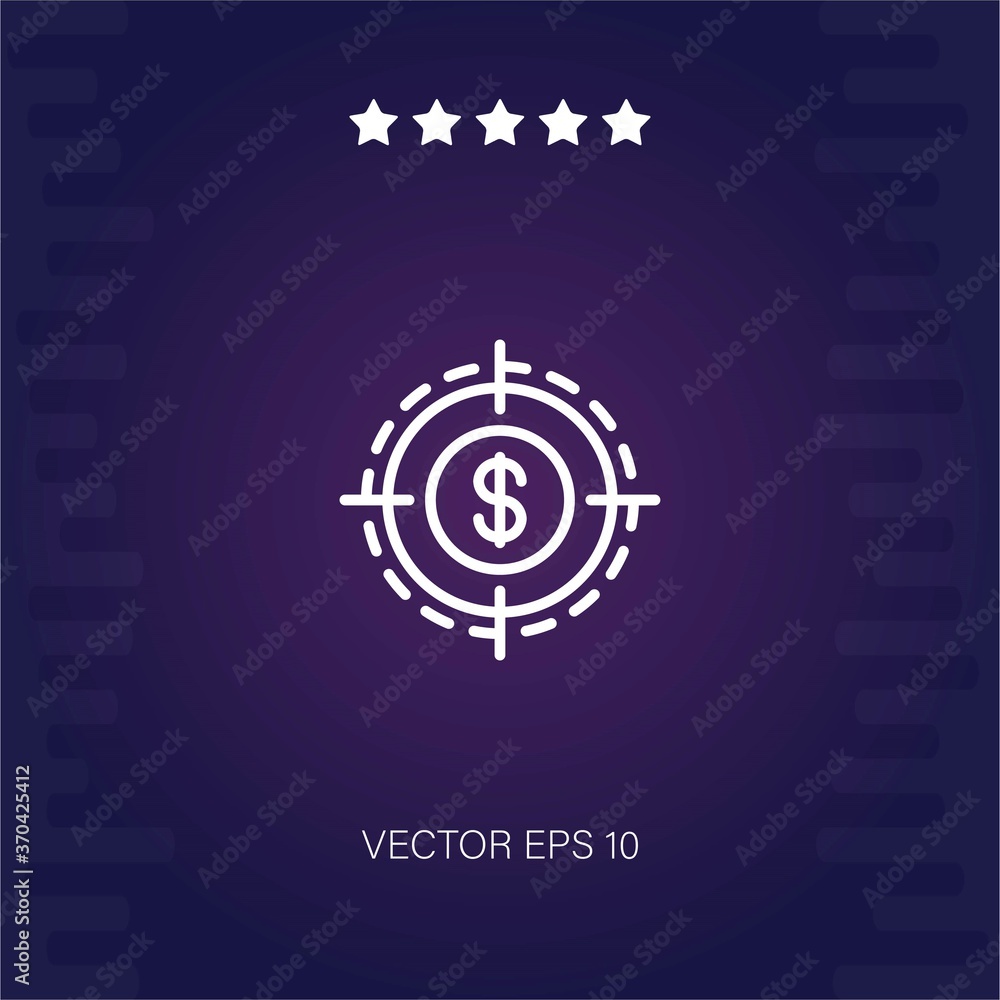 target vector icon modern illustration target vector icon modern illustration