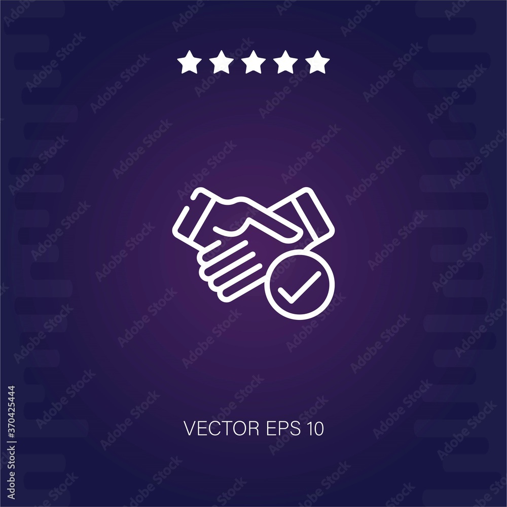 handshake vector icon modern illustration handshake vector icon modern illustration