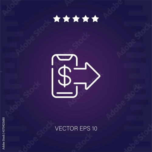 transfer vector icon modern illustration