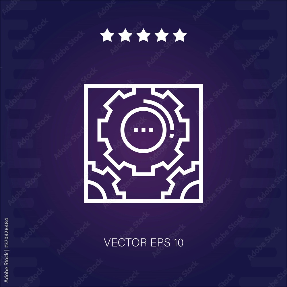 settings vector icon modern illustration settings vector icon modern illustration