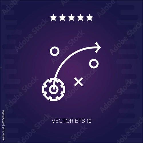 strategy vector icon modern illustration