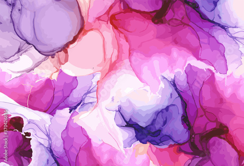 Modern creative design,  background marble texture. Alcohol ink. Vector illustration.