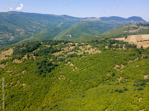 Aerial view of Iskar river Gorge  Bulgaria