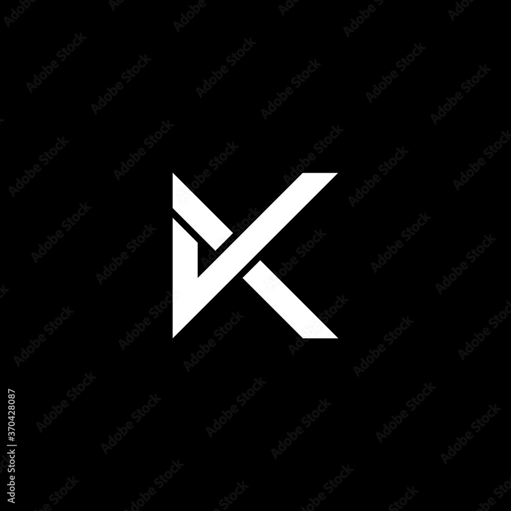 letter k logo with simple line style letter k logo with simple line style