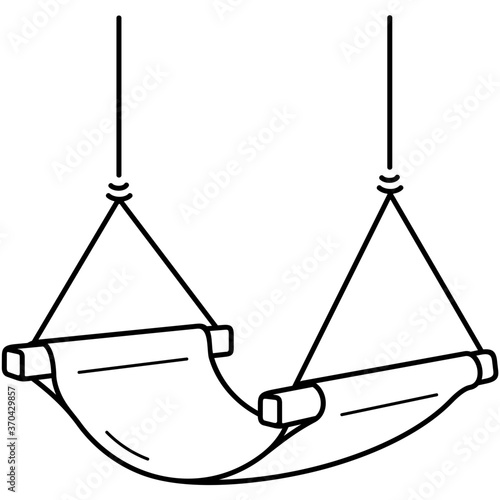 Kids hanging swing
