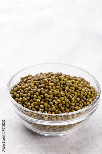 Close up the green mung beans