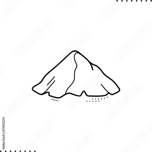 Construction raw materials vector icon in outlines