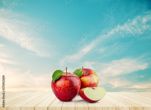 Pomme et ciel