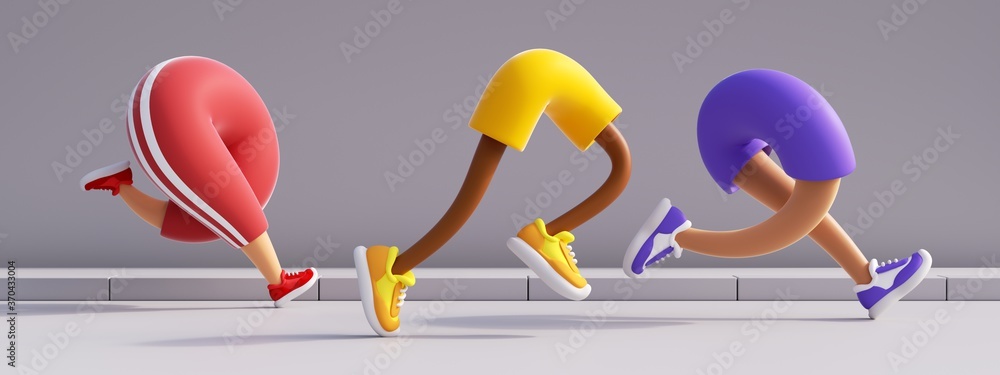 Athletic Run, 3D Animation