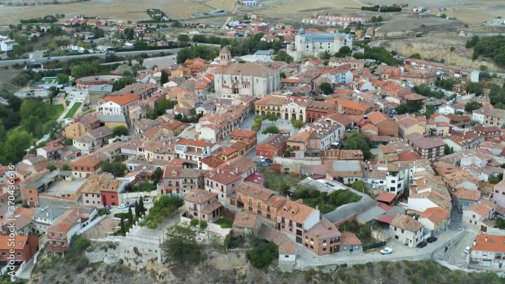 Simancas, historical village of Valladolid,Spain. Aerial Drone Footage Simancas, historical village of Valladolid,Spain. Aerial Drone Footage