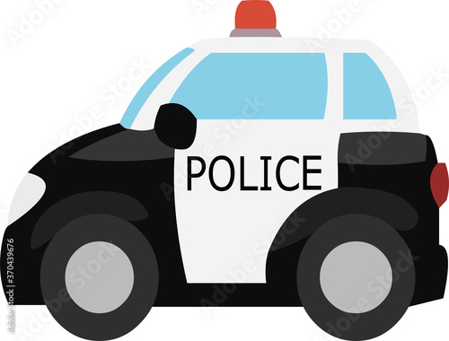 Vector illustration of a police patrol