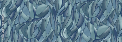 abstract blue background with waves