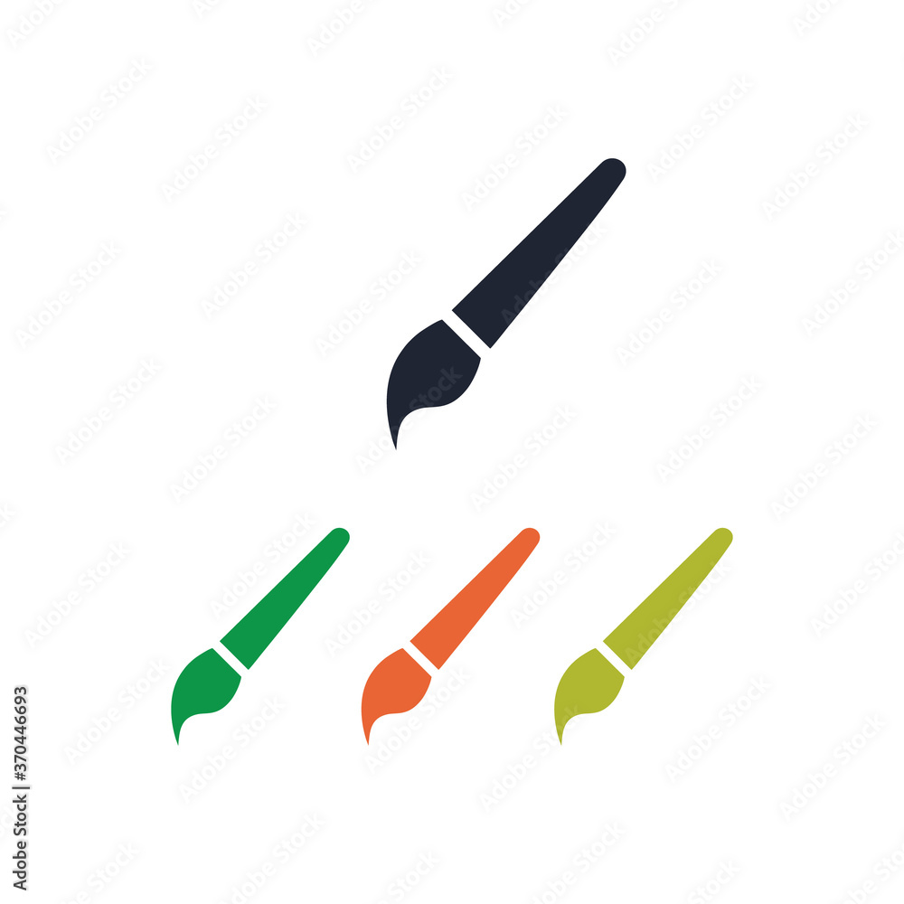 paintbrush simple icon paintbrush simple icon