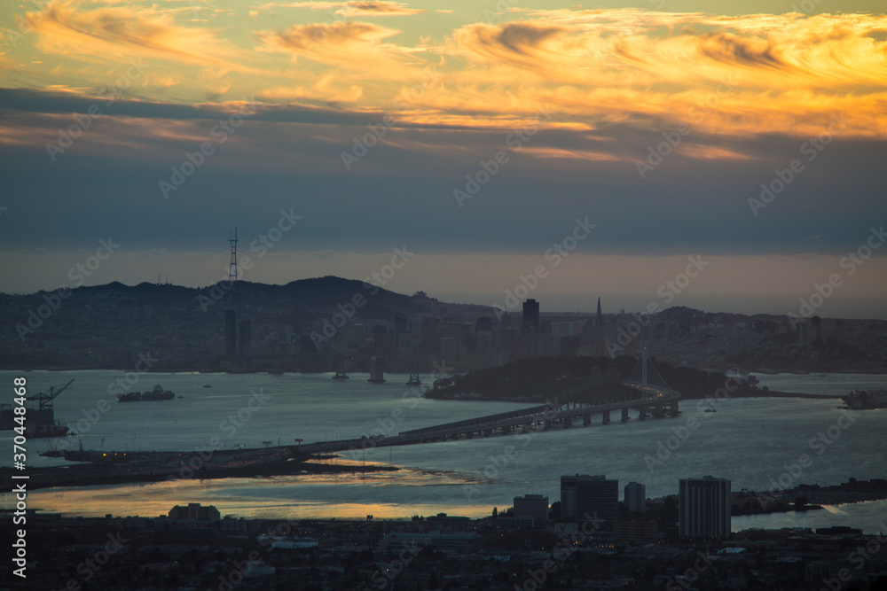 Magic Hour of San Francisco from Berkeley Grizzly Peak