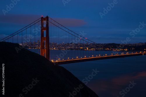 Golden Gate Bridge  SF at Night Long Exposure