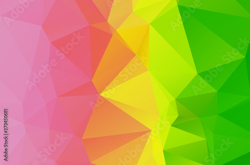 light Green geometric designs. Vector  multicolor geometric background