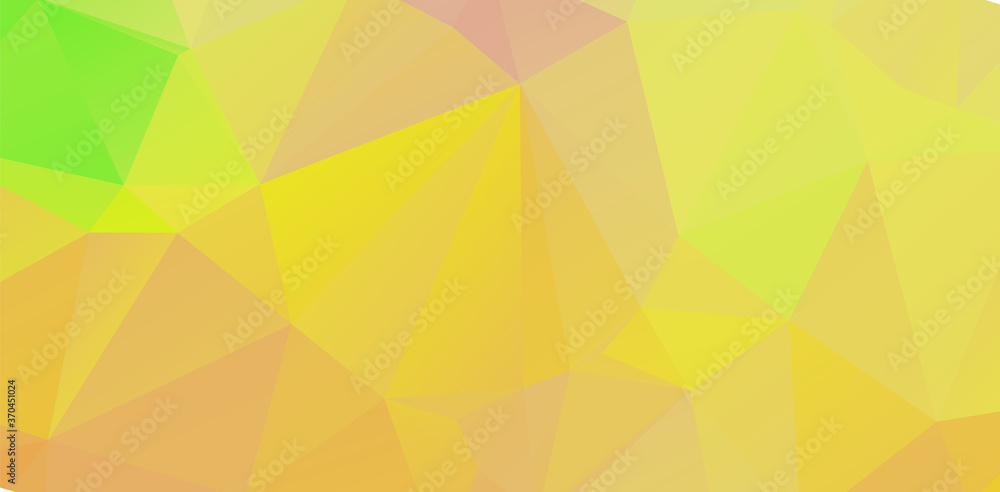 Fototapeta premium Creative design yellow template random bright colors low poly background