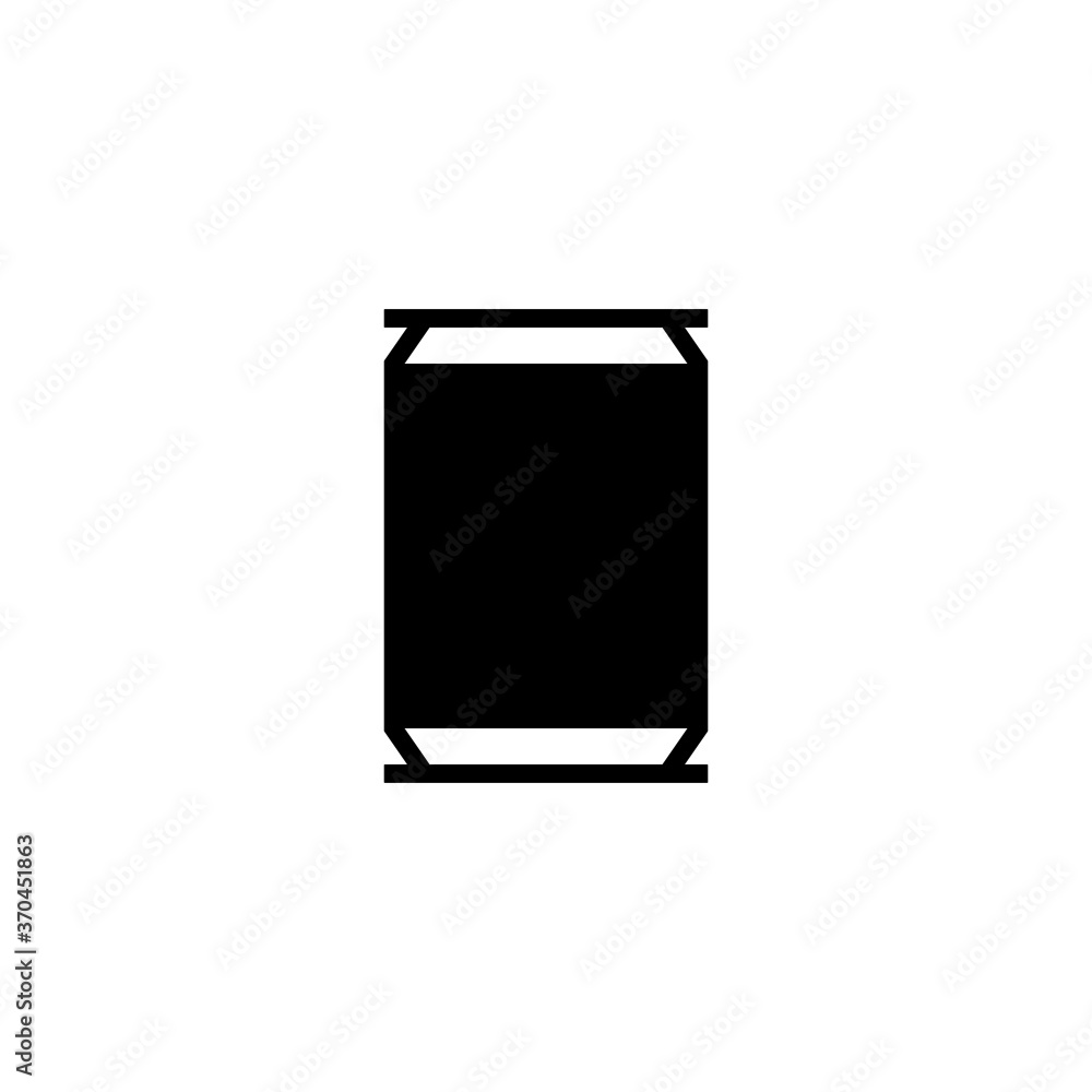 Soda Drink Icon in black flat glyph, filled style isolated on white background Soda Drink Icon in black flat glyph, filled style isolated on white background