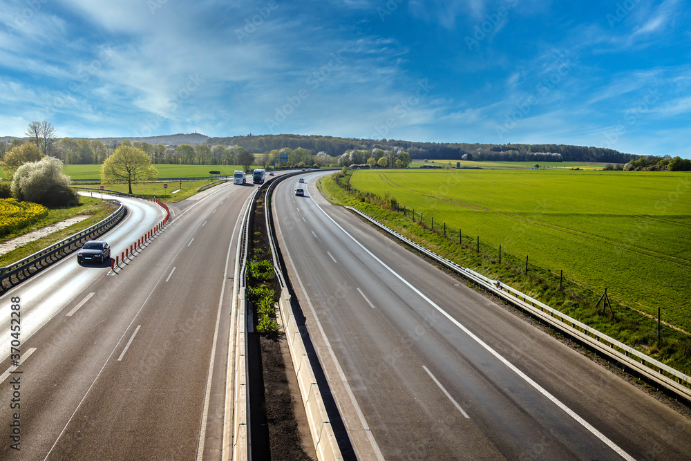 Fototapeta premium Autobahn landscape