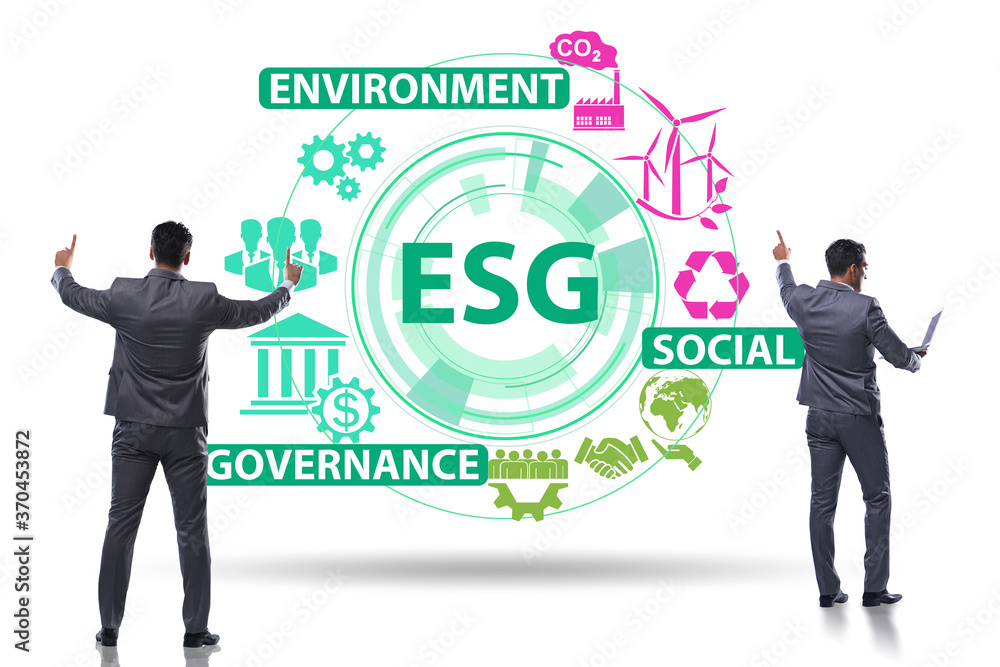 ESG concept as environmental and social governance with business ESG concept as environmental and social governance with business