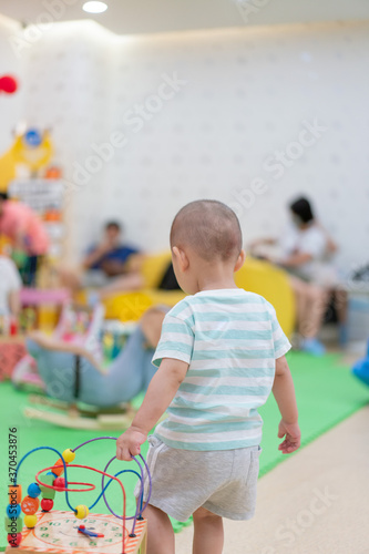 Asian Boys play in early childhood institutions